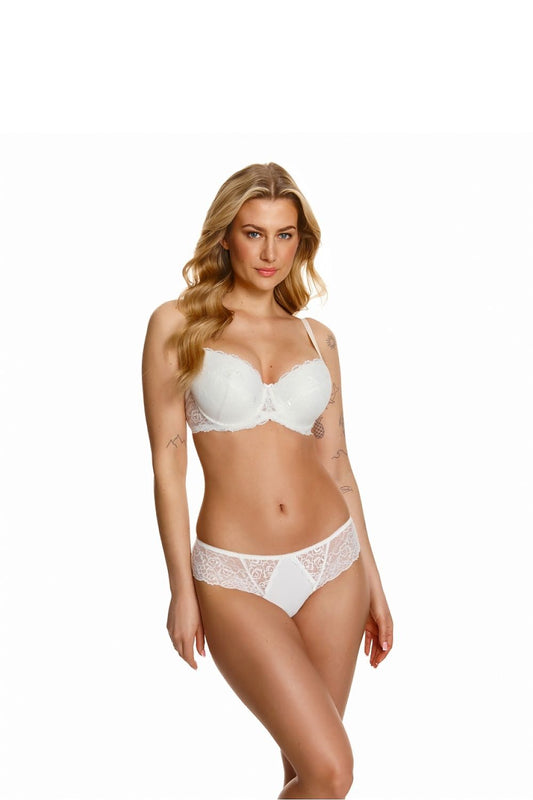 Bright White Beautiful Push-Up Lace Bra