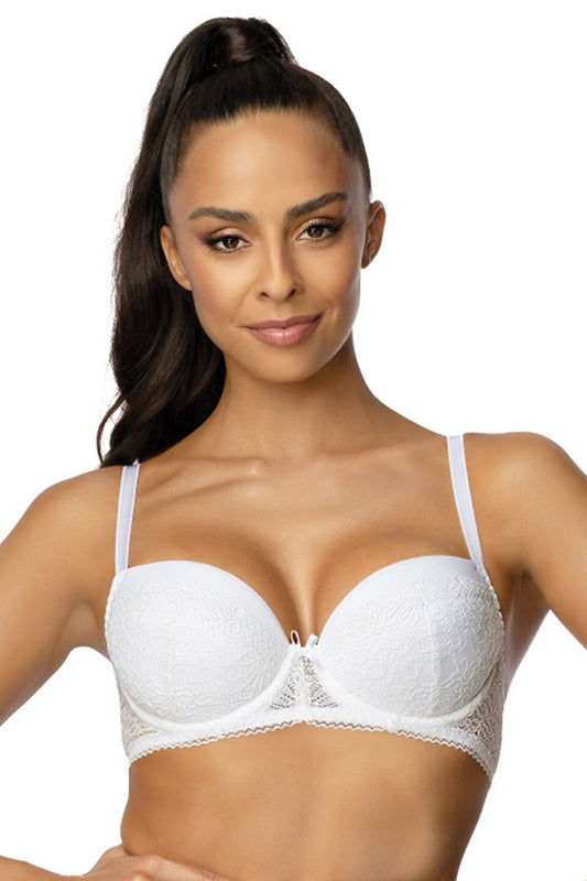 Smooth White Lace Push-Up Bra Classic Perfect For Everyday