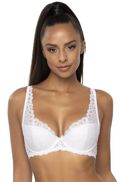 Lace Padded Bra Pink, Black Or White Underwire For Larger Bust