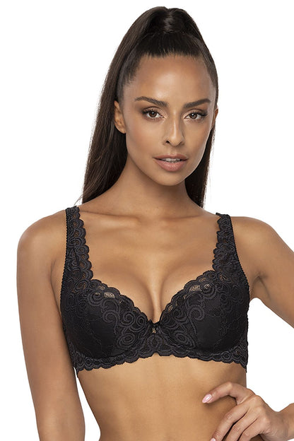 Lace Padded Bra Pink, Black Or White Underwire For Larger Bust