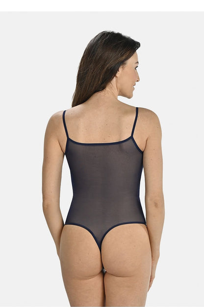 Tempting And Elegant Shapewear Bodysuit Delicate Transparent Mesh   4 Colors