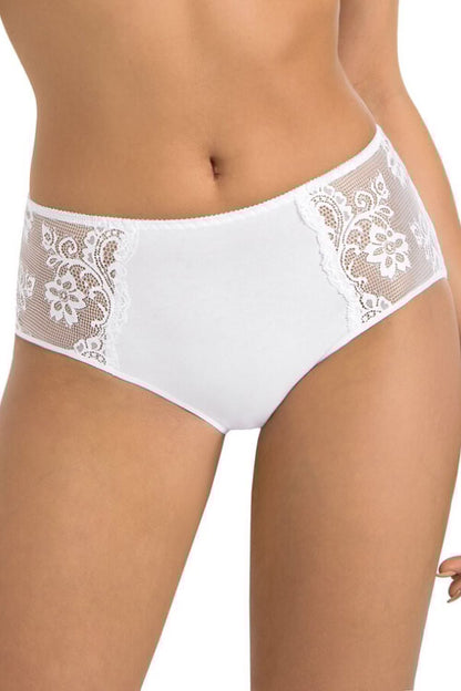 Comfortable Classic High Waist Panties Black, White Or Beige Lace On The Sides Perfect For Everyday Use For Any Occasion