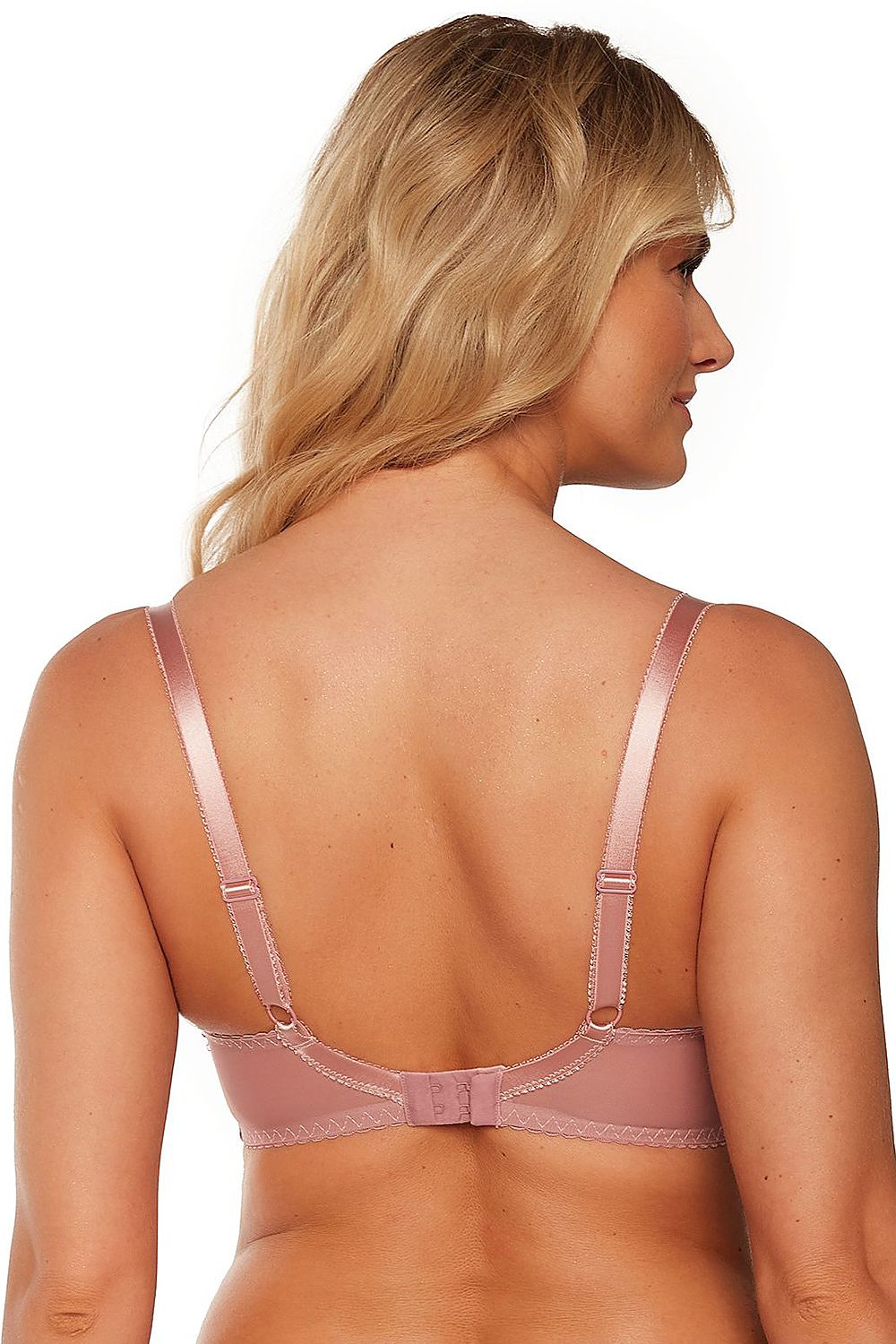 Delicate Pink Padded Bra Perfect For Deep Necklines The Lowered Center And Refined Cup Create A Full Cup Plunge Type