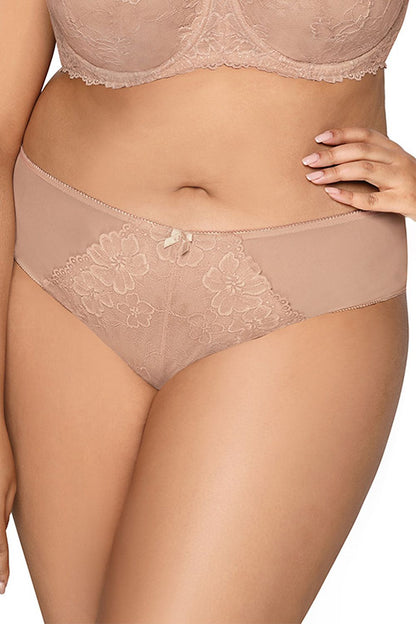 Subtle Panties in 8 Colors Floral Lace Tiny Bow Between Cups Inserts Of Tulle Mesh on Sites Lack On Back