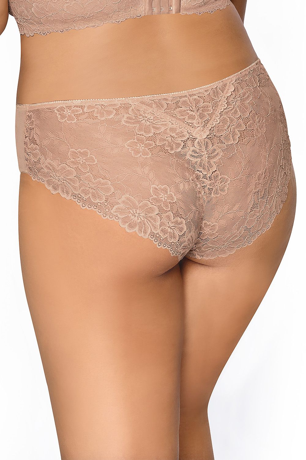 Subtle Panties in 8 Colors Floral Lace Tiny Bow Between Cups Inserts Of Tulle Mesh on Sites Lack On Back