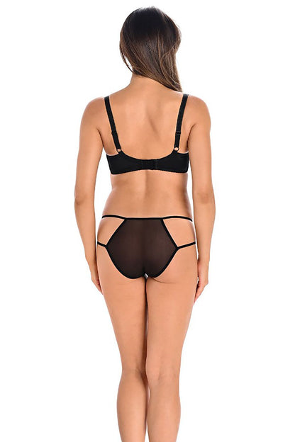 Striking And Very Sexy Erotic Black Panties With Thin Straps And Slightly See-Through Mesh Two Triangles Overlapping The Crotch Are Lined With Moisture Absorbing Cotton Hips Are Lined With Two Thin Elastic Straps Beautifully Wrap Your Hips